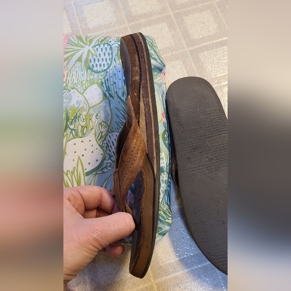 Rainbow women's double layer sandals slippers 8 used - Picture 3 of 6